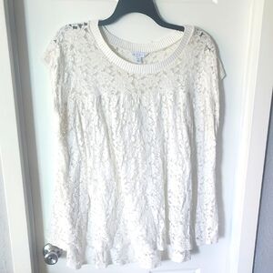 Elegant White Lace Top